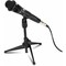 Universal Adjustable Desk Microphone Stand Portable Foldable Table Top Desktop Stand With Small Plastic Microphone Clip